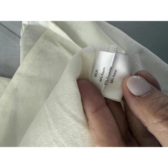 White Ruched Mini Dress with Collar by Choosy - Picture 7 of 9